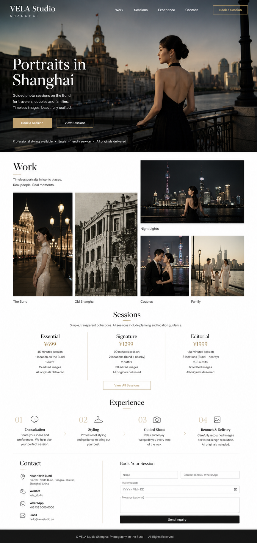 AI concept of a portrait beside Shanghai's Bund